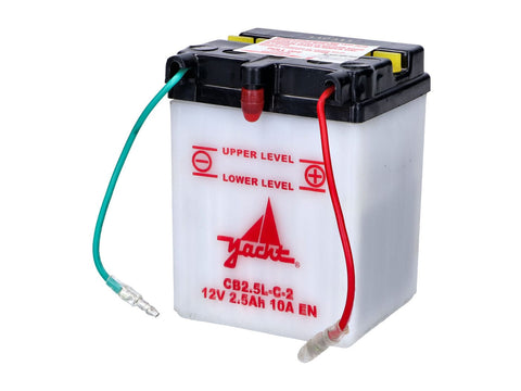 Battery 12Volt 12 Volt 2,5 Ah 105mm 72mm 80mm for Honda MTX, MBX 5, 8, Mokick DIVERSE / IMPORT MOTOVEIKALS 21