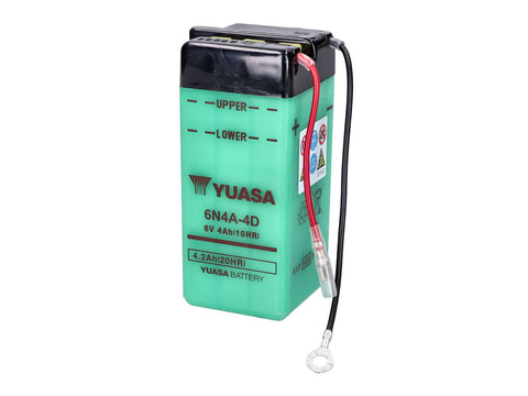 Battery 6 Volt 4 Ah Elektrik 6N4A-4D for Yamaha FS 1 RD 50 Moped BS DIVERSE / IMPORT MOTOVEIKALS 21