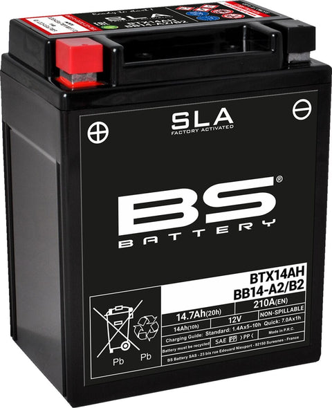 Battery Bs Btx14Ah/Bb14-A2/B2 BS BATTERY BS BATTERY MOTOVEIKALS 21