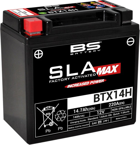 Battery Bs Btx14H Sla-Max BS BATTERY BS BATTERY MOTOVEIKALS 21