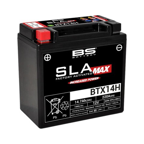 Battery Bs Btx14H Sla-Max BS BATTERY BS BATTERY MOTOVEIKALS 21