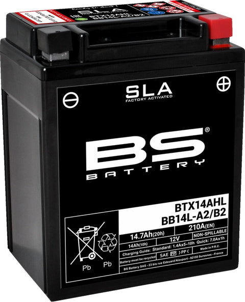 Battery Btx14Ahl/Bb14L-A2/B2 BS BATTERY BS BATTERY MOTOVEIKALS 21
