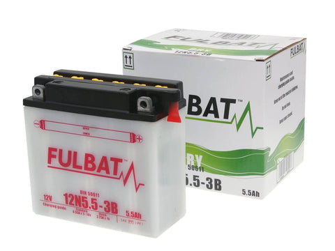 battery Fulbat 12N5.5-3B DRY incl. acid pack FULBAT MOTOVEIKALS 21