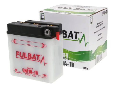 battery Fulbat 6V 6N11A-1B DRY incl. acid pack FULBAT MOTOVEIKALS 21