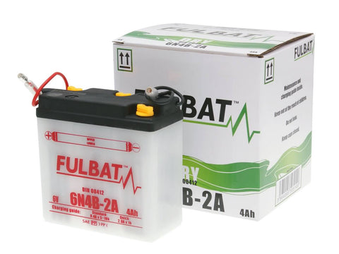 battery Fulbat 6V 6N4B-2A DRY incl. acid pack FULBAT MOTOVEIKALS 21