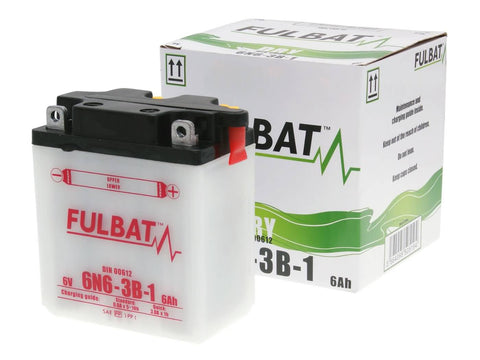 battery Fulbat 6V 6N6-3B-1 DRY incl. acid pack FULBAT MOTOVEIKALS 21