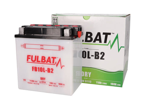 battery Fulbat FB10L-B2 DRY incl. acid pack FULBAT MOTOVEIKALS 21