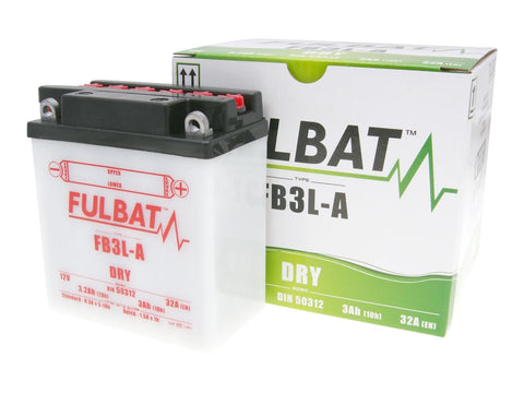 battery Fulbat FB3L-A DRY incl. acid pack FULBAT MOTOVEIKALS 21