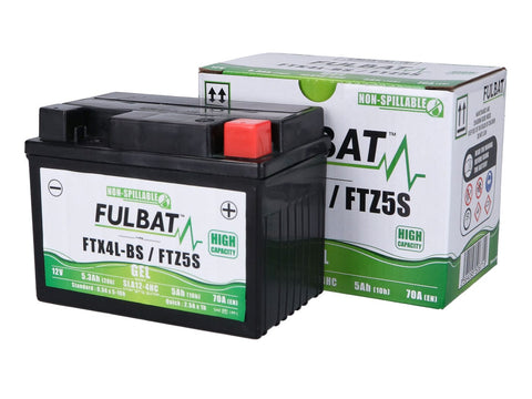 battery Fulbat High Power 5AH GEL +25% FTX4L-BS / FTZ5S SLA FULBAT MOTOVEIKALS 21