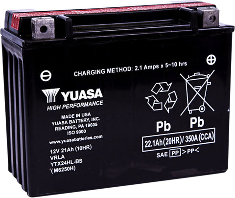 Battery Mnt Free 1.08 Ltr YUASA YUASA MOTOVEIKALS 21