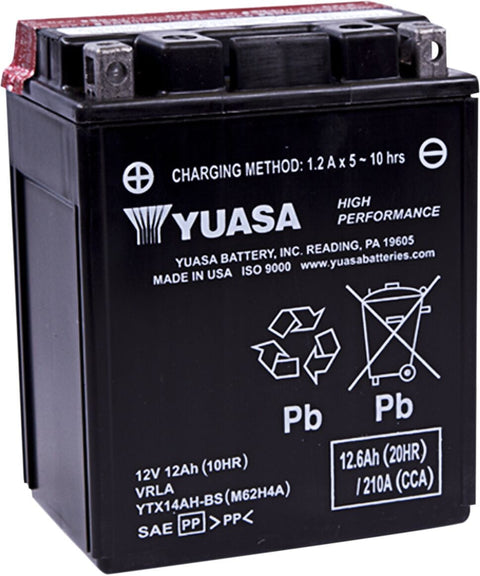 Battery Mnt Free.66 Liter YUASA YUASA MOTOVEIKALS 21
