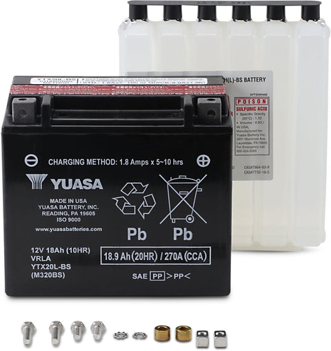 Battery-Mnt Free.93 Liter YUASA YUASA MOTOVEIKALS 21