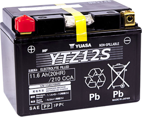 Battery Wet Sealed Ytz12S YUASA YUASA MOTOVEIKALS 21