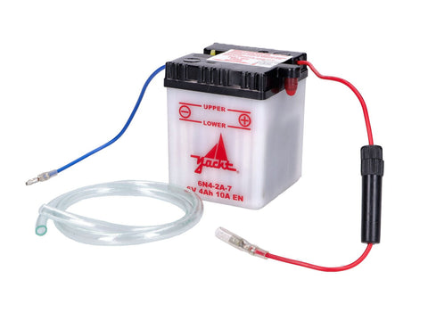 Battery with fuse holder 6 Volt 4 Ah 6N4-2A-7 for Honda MT / MB 50-80cc DIVERSE / IMPORT MOTOVEIKALS 21