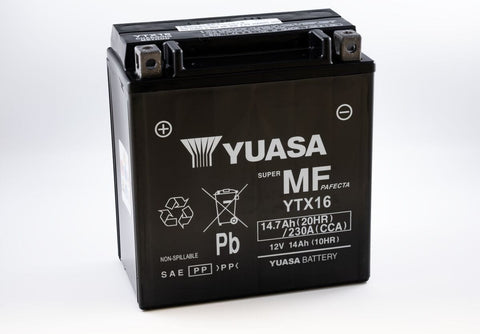 Battery Ytx16 Fa YUASA YUASA MOTOVEIKALS 21
