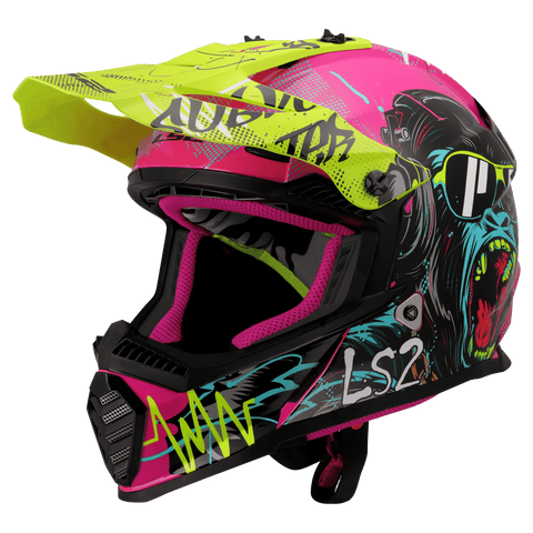 Bērnu ķivere LS2 MX437 MINI II GORILLA purple gloss LS2 MOTOVEIKALS 21