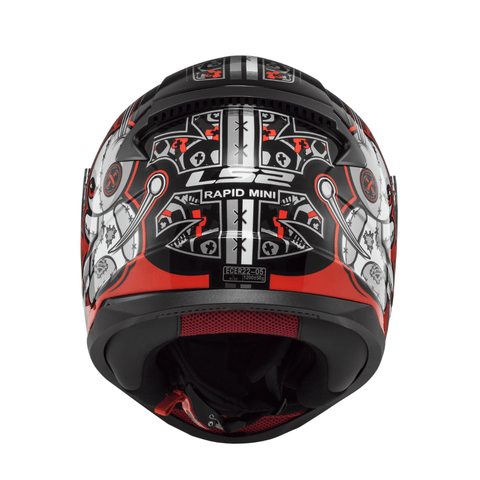 Bērnu ķivere LS2 RAPID mini VOODOO gloss black red M LS2 MOTOVEIKALS 21