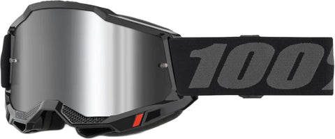Bērnu motokrosa brilles 100% Accuri 2 Junior Black Mirror Silver Lens 100% MOTOVEIKALS 21