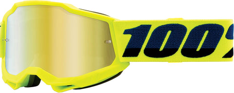 Bērnu motokrosa brilles 100% Accuri 2 Junior Fluo Yellow Mirror Gold 100% MOTOVEIKALS 21