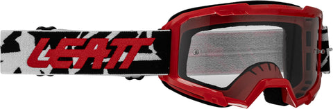 Bērnu motokrosa brilles Leatt Vizion 2.5S Small Red Clear 90 VLT 100% MOTOVEIKALS 21