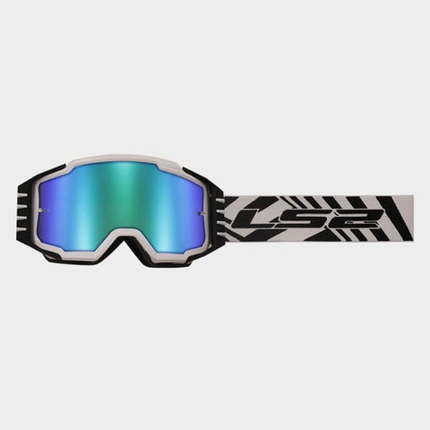 Bērnu motokrosa brilles LS2 CHARGER PRO KID WHITE ar irīdija lēcu LS2 MOTOVEIKALS 21