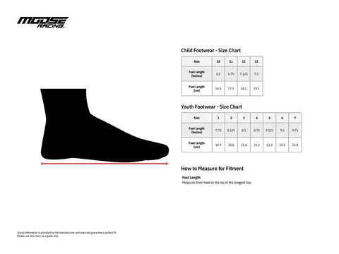 Bērnu MX zābaki MOOSE RACING M1.3™ black / white MOOSE RACING MOTOVEIKALS 21