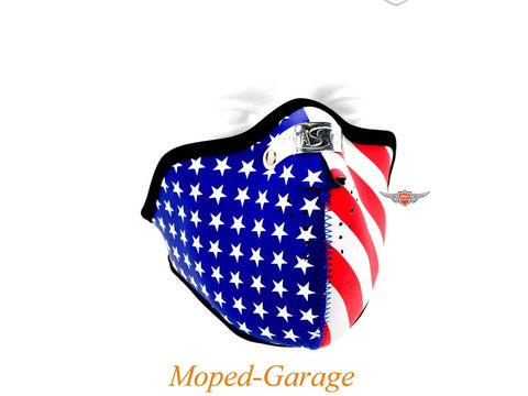 Biker mask 2 mm stars and stripes for moped mokick DIVERSE / IMPORT MOTOVEIKALS 21