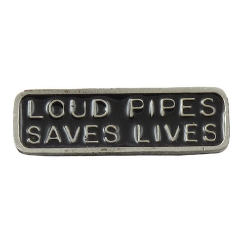 Biker pins Loud pipes saves lives pin MCS MOTOVEIKALS 21