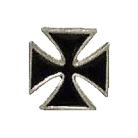 Biker pins Maltese cross pin black MCS MOTOVEIKALS 21