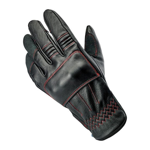 Biltwell Belden gloves black/redline CE appr. BILTWELL MOTOVEIKALS 21