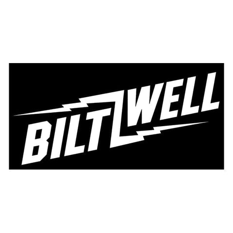 Biltwell Bolt sticker white 12" BILTWELL MOTOVEIKALS 21