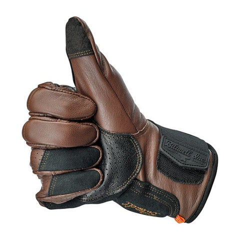 Biltwell Borrego gloves chocolate/black CE appr. BILTWELL MOTOVEIKALS 21