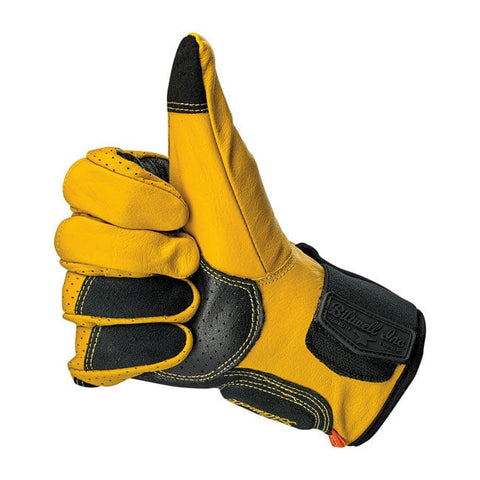 Biltwell Borrego gloves gold/black CE appr. BILTWELL MOTOVEIKALS 21