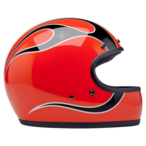 Biltwell Gringo helmet Comp Orange Flames BILTWELL MOTOVEIKALS 21