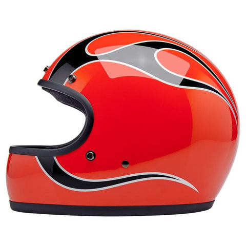 Biltwell Gringo helmet Comp Orange Flames BILTWELL MOTOVEIKALS 21