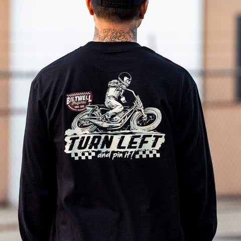 Biltwell Left turn longsleeve t-shirt black BILTWELL MOTOVEIKALS 21