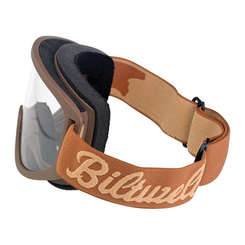 Biltwell Moto 2.0 Script goggles chocolate BILTWELL MOTOVEIKALS 21