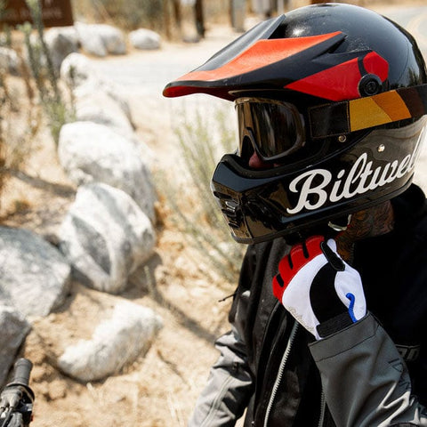 Biltwell Moto gloves red/white/blue BILTWELL MOTOVEIKALS 21