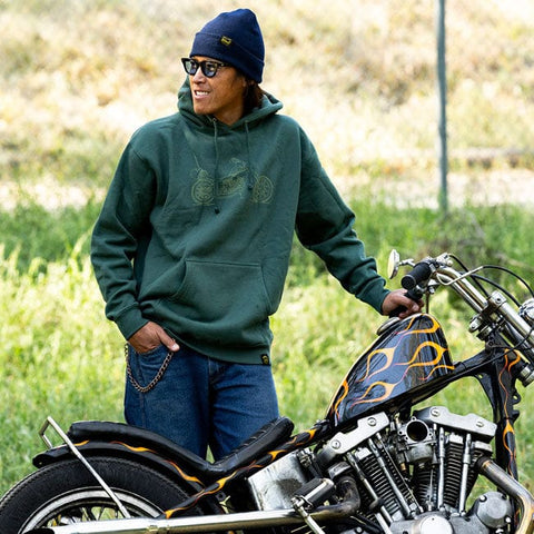 Biltwell Pan hoodie green BILTWELL MOTOVEIKALS 21