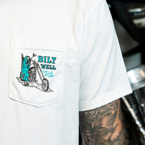 Biltwell Reaper t-shirt white BILTWELL MOTOVEIKALS 21