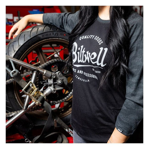 Biltwell Script baseball female shirt BILTWELL MOTOVEIKALS 21