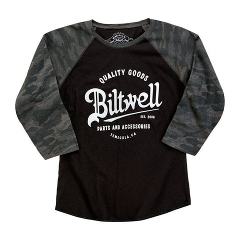 Biltwell Script baseball female shirt BILTWELL MOTOVEIKALS 21