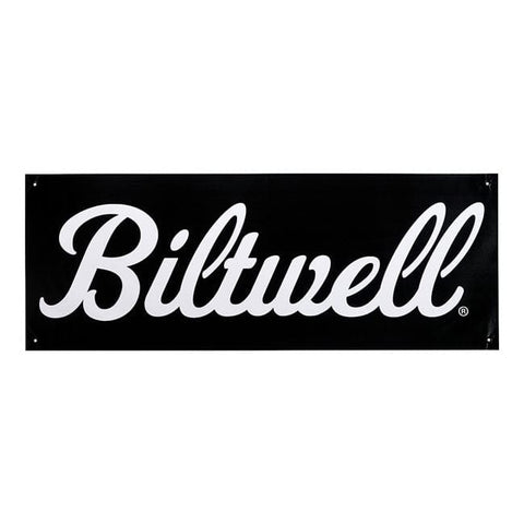 Biltwell Script Shop banner black/white BILTWELL MOTOVEIKALS 21
