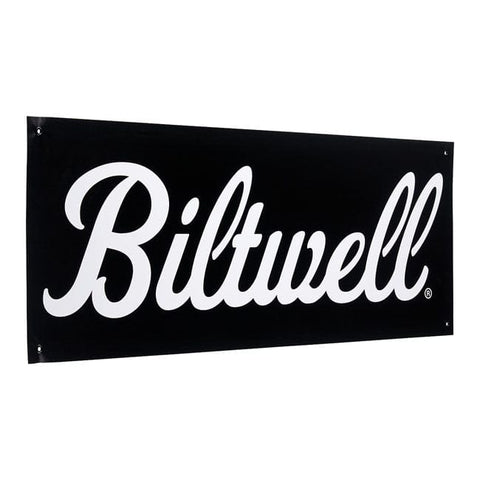 Biltwell Script Shop banner black/white BILTWELL MOTOVEIKALS 21