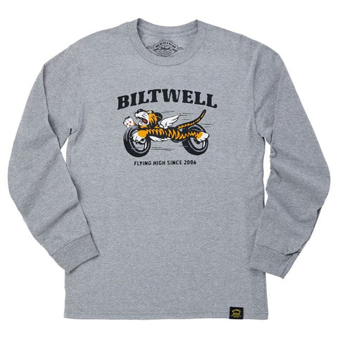 Biltwell Tiger longsleeve t-shirt graphite BILTWELL MOTOVEIKALS 21