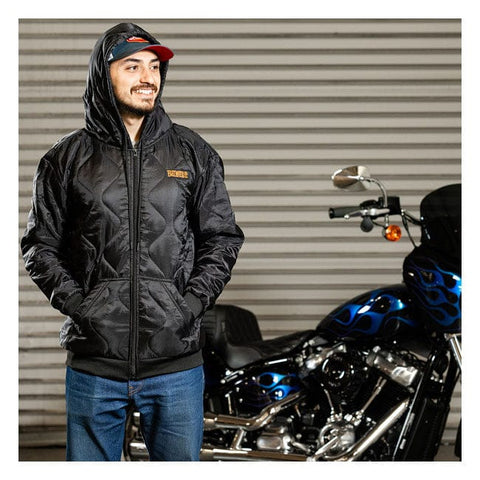 Biltwell Woobie zip hoodie black BILTWELL MOTOVEIKALS 21