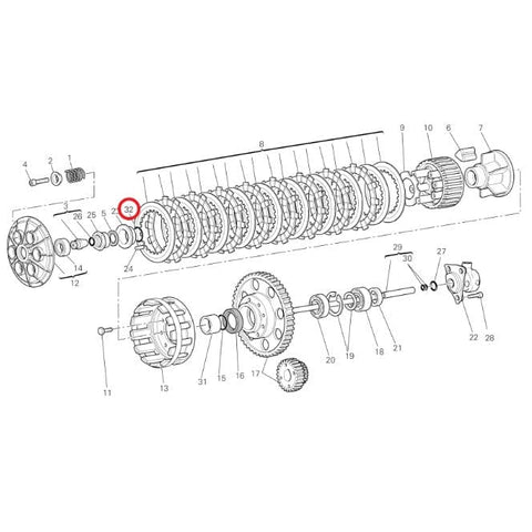 Blīvgredzens 1gab. Ducati OEM: 938230128 DUCATI OEM MOTOVEIKALS 21