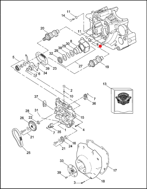 Blīvgredzens Pushrod Seal GENUINE JAMES #11293 1gab. JAMES GASKETS MOTOVEIKALS 21