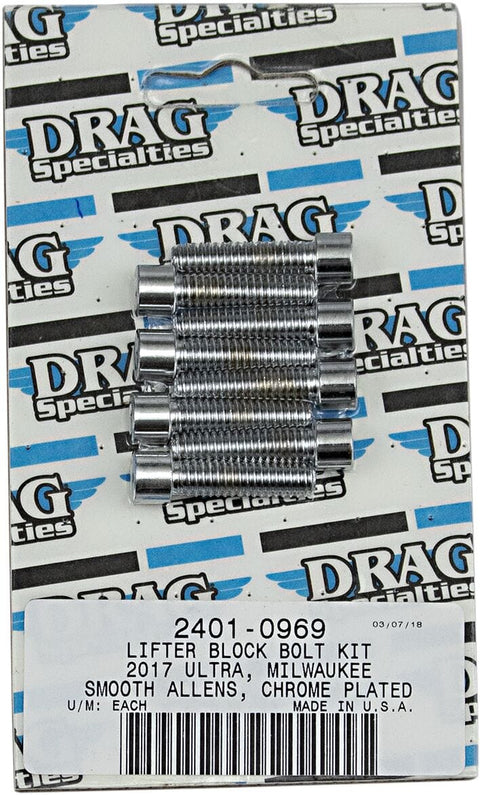 Bolt Kit M8Lftblk S Al Ch DRAG SPECIALTIES DRAG SPECIALTIES MOTOVEIKALS 21
