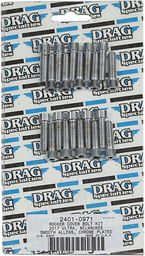 Bolt Kit M8Rkrcov S Al Ch DRAG SPECIALTIES DRAG SPECIALTIES MOTOVEIKALS 21